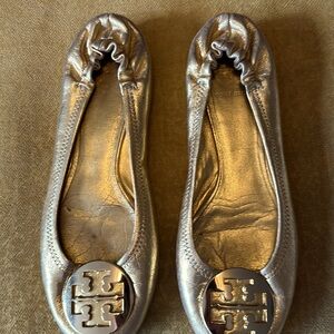 Tory Burch Gold flats size 8.5
